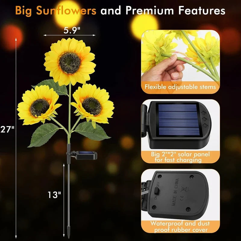 Sunflower Solar Lights – Light Up Your Diwali & Navratri