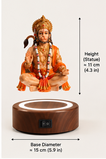 🕉️ Floating Hanuman Ji LED Levitation Lamp