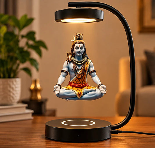 🔱 Shiv Ji Floating LED Lamp – Spiritual Beauty Meets Modern Décor! ✨