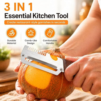 SharpSlicer Pro | 3-in-1 Vegetable Peeler, Slicer & Bottle Opener