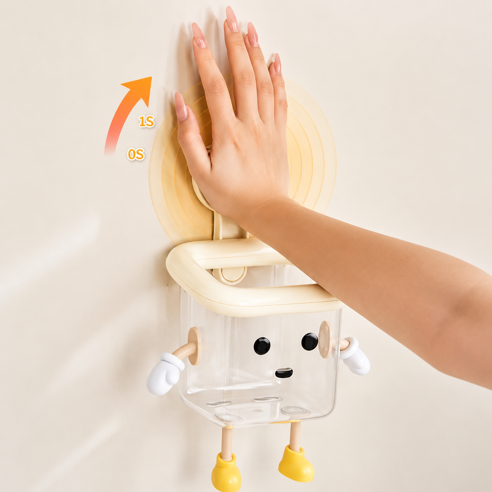 Smart Wall-Mounted Bathroom Organizer (Pack of 2)