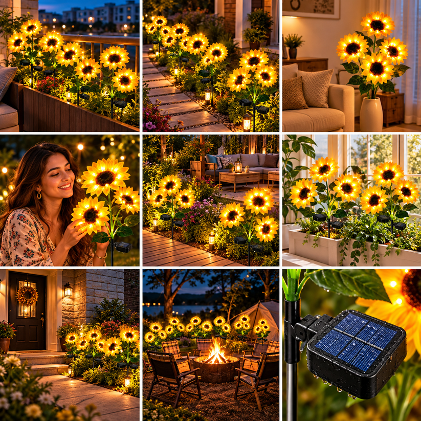 Sunflower Solar Lights – Light Up Your Diwali & Navratri