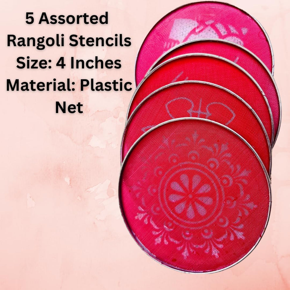 RangoliTwirl™ 4-Inch Magic Rotating Rangoli Maker Kit with 2 Design Jalis & Filter Box – Buy 1 Get 1 FREE 🌈🪔✨