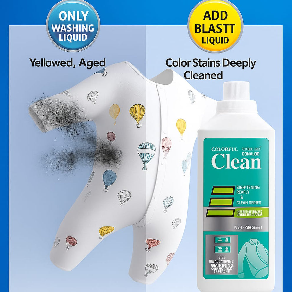 8 in 1 Colour Bleach Laundry Detergent Stain Remover ( BUY 1 GET 1 FREE)