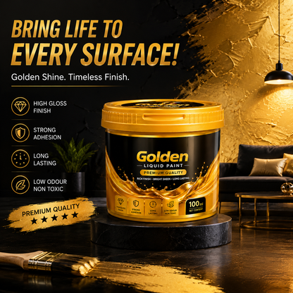Premium Golden Liquid Acrylic Paint - 1 Liter Tub