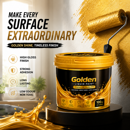 Premium Golden Liquid Acrylic Paint - 1 Liter Tub