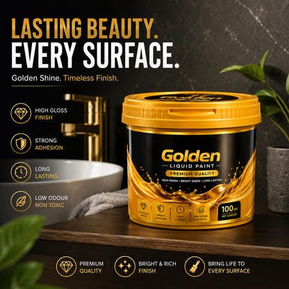 Premium Golden Liquid Acrylic Paint - 1 Liter Tub