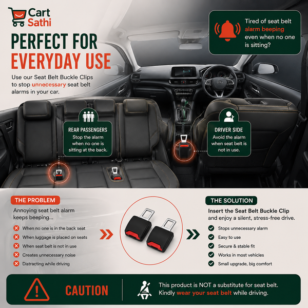 Universal Car Seat Buckle Extension Clip