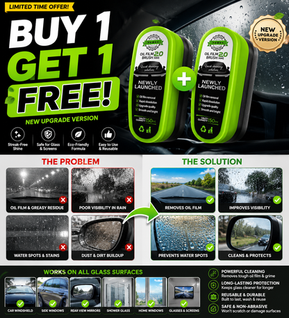 Instant Clear Car Glass Windshield Cleaner ( BUY 1 GET 1 FREE )