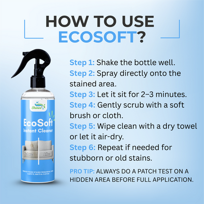 Ecosoft Upholstery Cleaner | Tough on Stains. Safe on Fabric. Fresh Like New