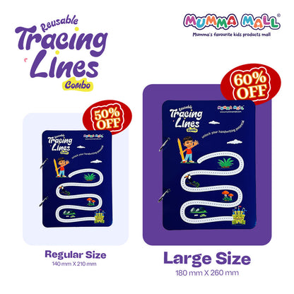 68 Pages Reusable Tracing Line book to improve HAND WRITING For kids + (FREE Learning 2000+ pages PDF worksheet for kids📚 )