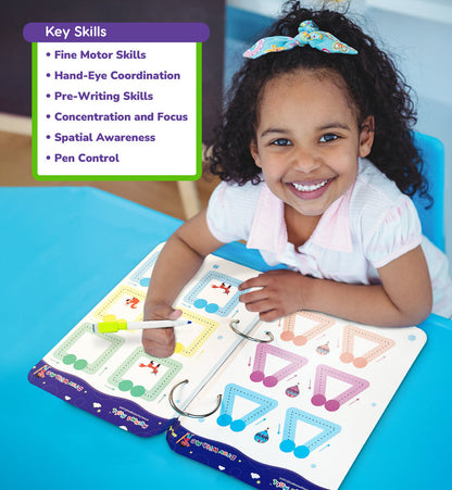 68 Pages Reusable Tracing Line book to improve HAND WRITING For kids + (FREE Learning 2000+ pages PDF worksheet for kids📚 )