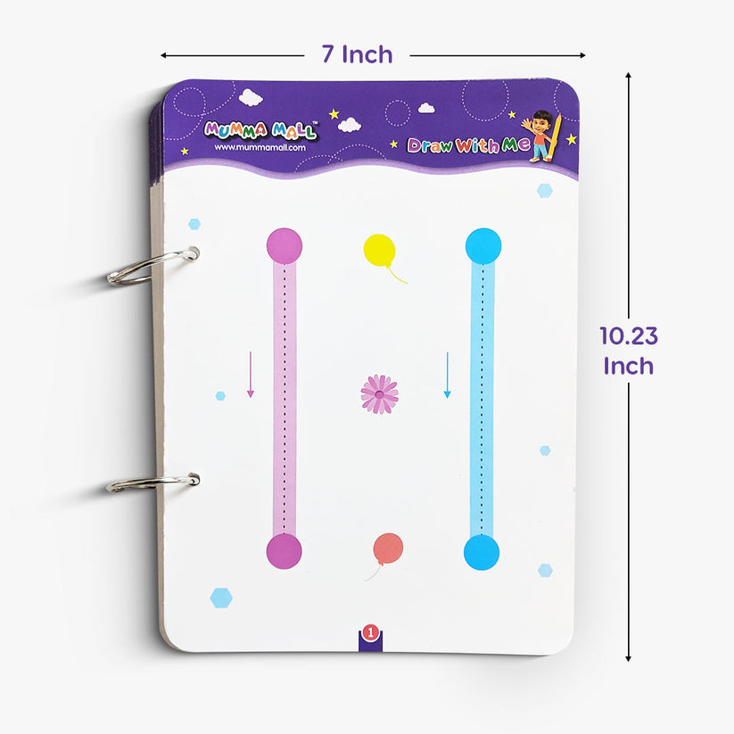 68 Pages Reusable Tracing Line book to improve HAND WRITING For kids + (FREE Learning 2000+ pages PDF worksheet for kids📚 )