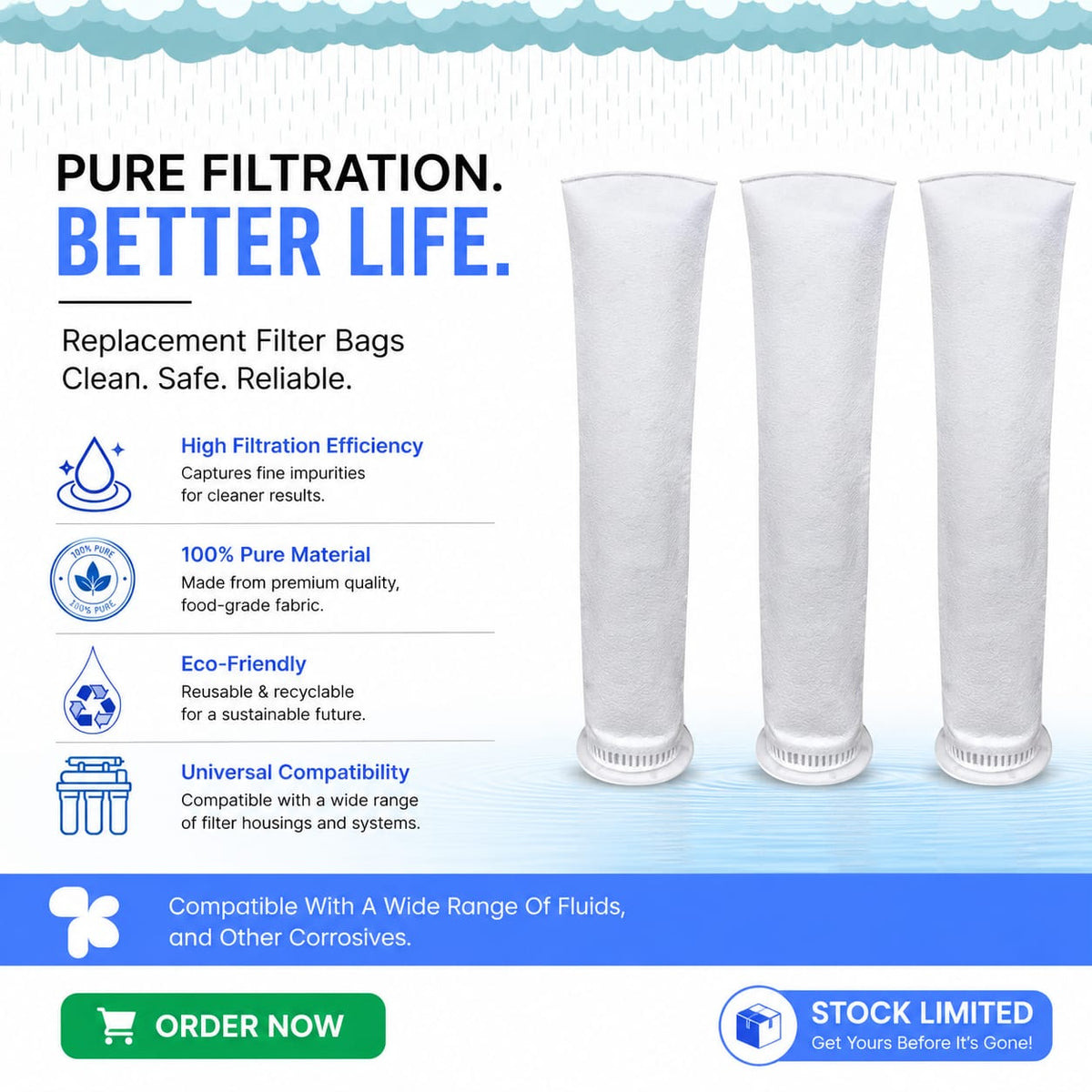 Water Tank Filter - 5 Micron Sediment (Set of 5 Pcs)