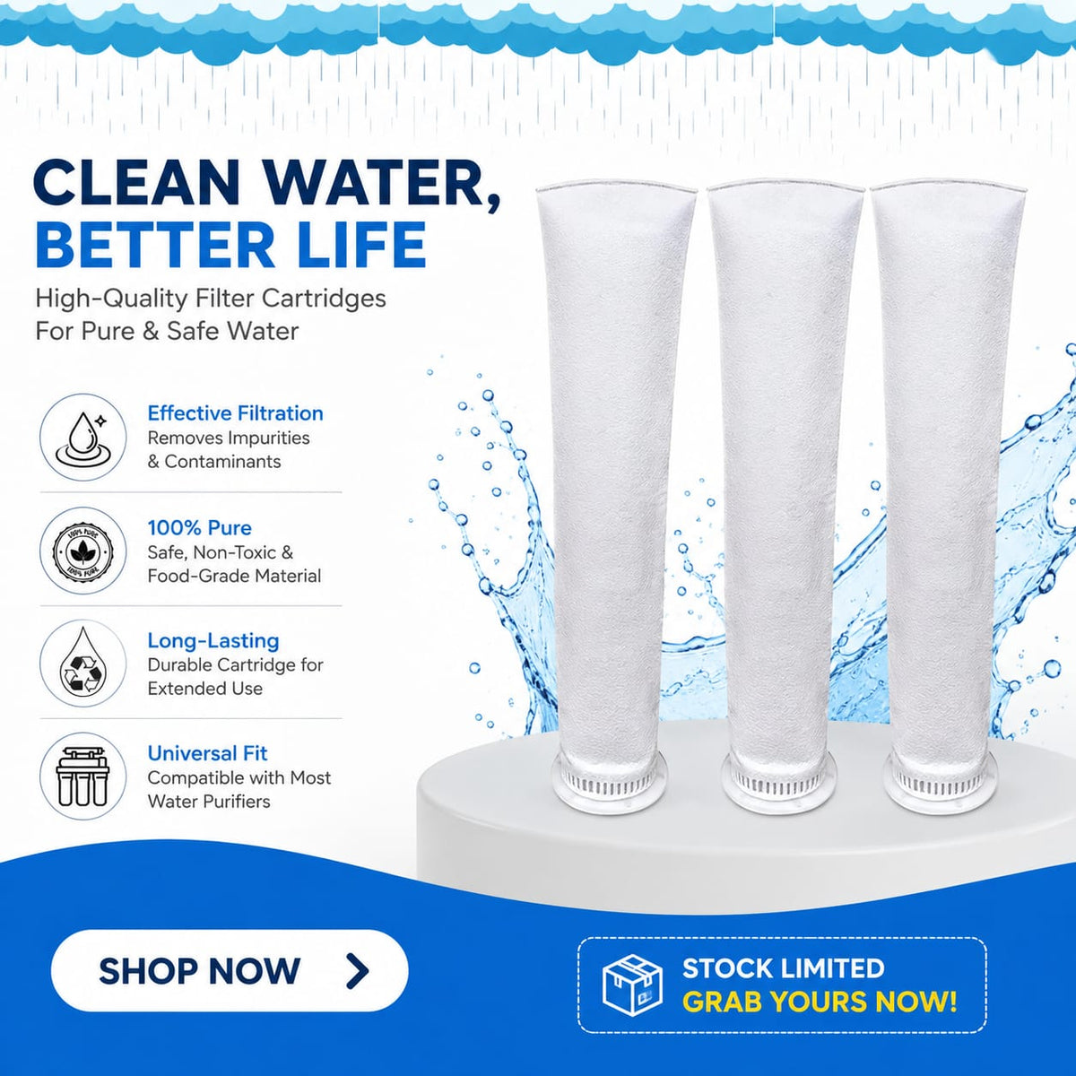 Water Tank Filter - 5 Micron Sediment (Set of 5 Pcs)