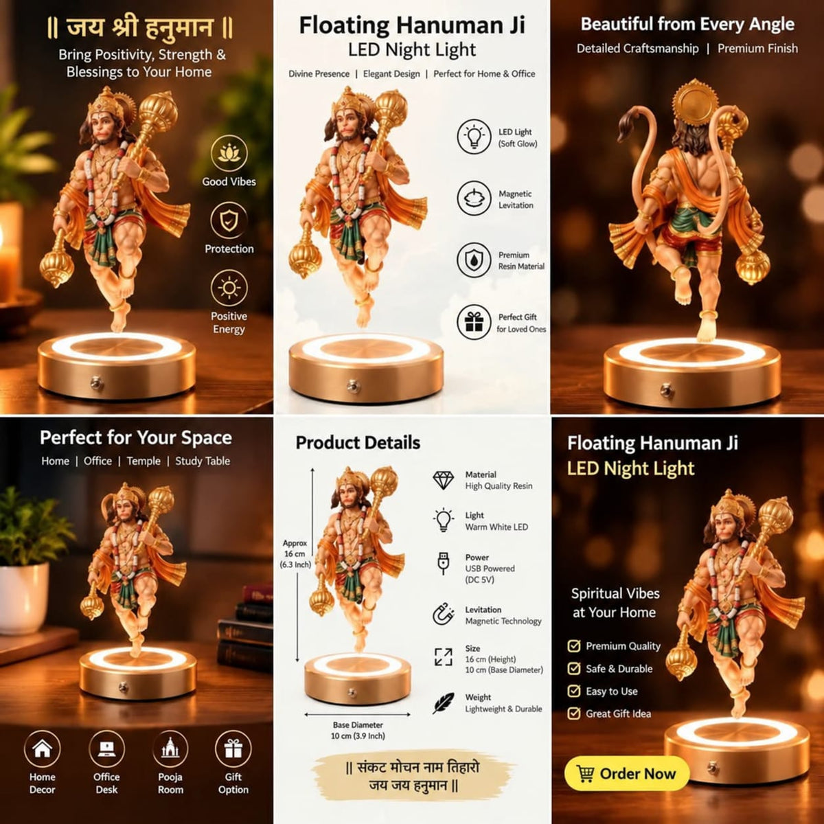 Levitating Hanuman Idol