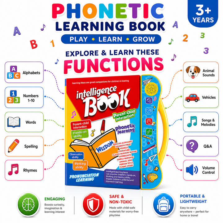 Interactive Educational Children Book - Musical Phonetic Learning Toy Book