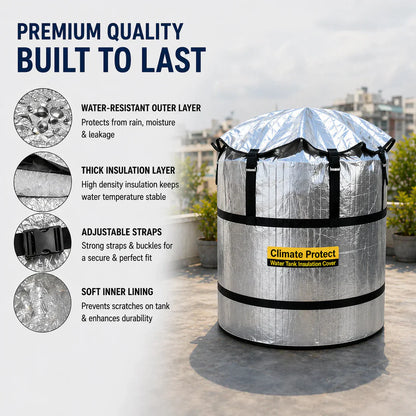 Climate Protect Water Tank™ Thermal Insulation Cover for Weatherproofing
