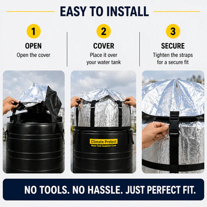 Climate Protect Water Tank™ Thermal Insulation Cover for Weatherproofing